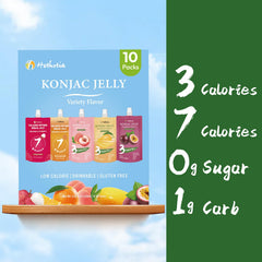 Hethstia Konjac Jelly Orange pouch with collagen peptides and Vitamin C.