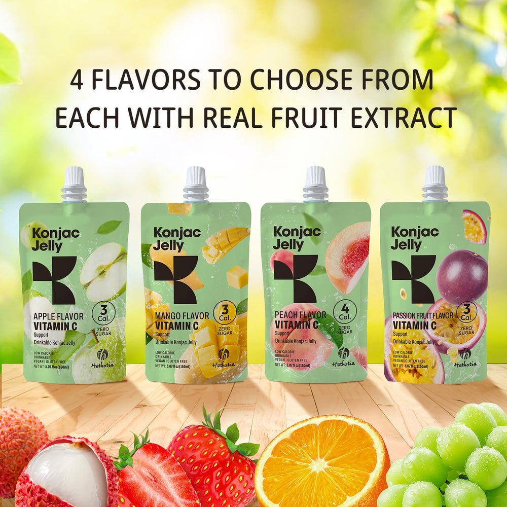 Hethstia Konjac Jelly Vitamin C infusion, fruity snack anytime.