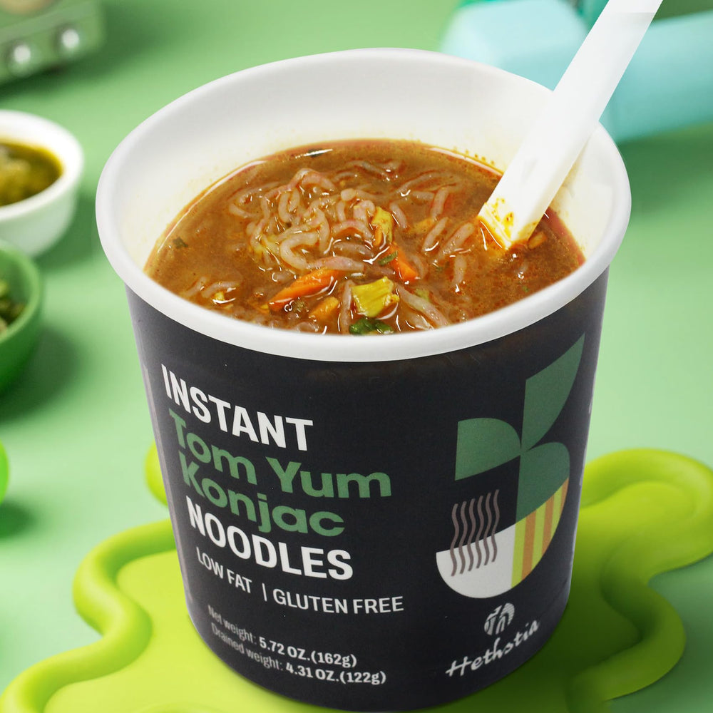 Hethstia Konjac Noodle Soup ready-in-1-minute cup for quick lunches.