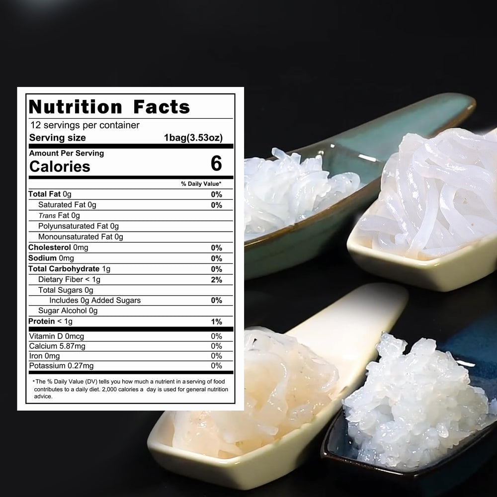 Hethstia Konjac noodles fettuccine pack offers keto-friendly, light dinner option.