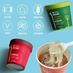 Hethstia Konjac Noodles spicy beef cup, keto-friendly flavor.