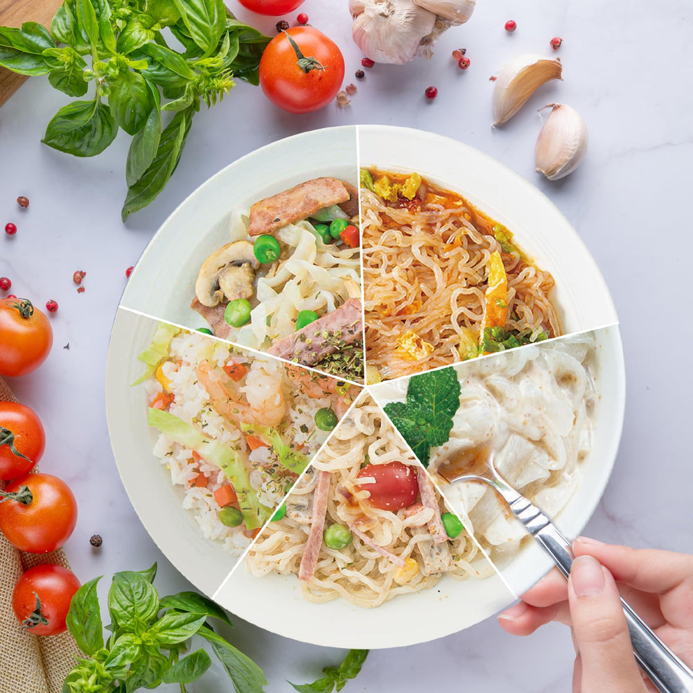 Hethstia Konjac variety pack offer multiple shapes for low-carb meal ideas