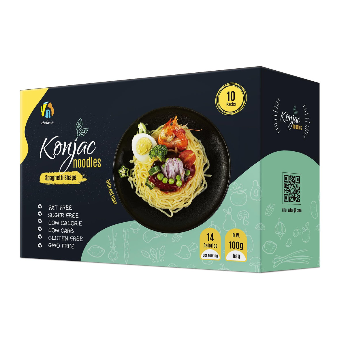 Hethstia 10-pack package close-up, gluten-free low-carb base for meals
