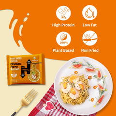 Hethstia vegan non-GMO ramen broth serving, plant-based clean-label choice