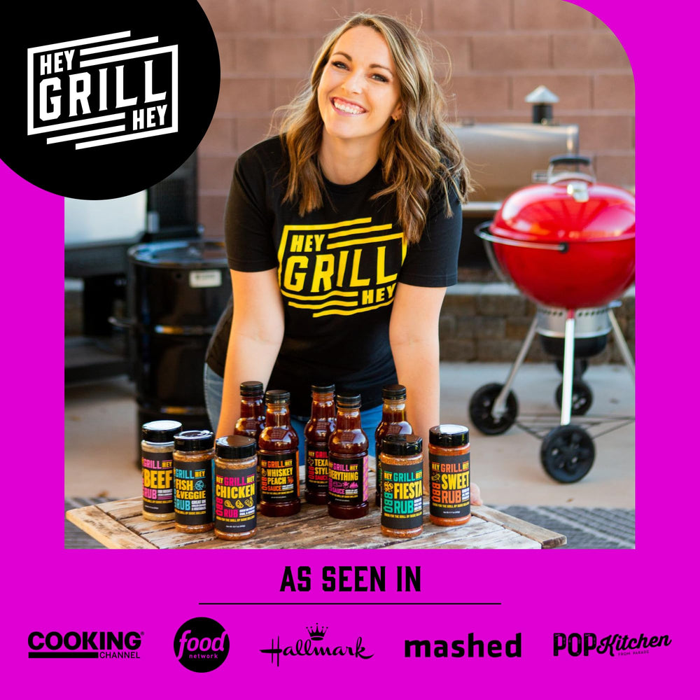 Hey Grill Hey award flavor label on the glaze bottle.