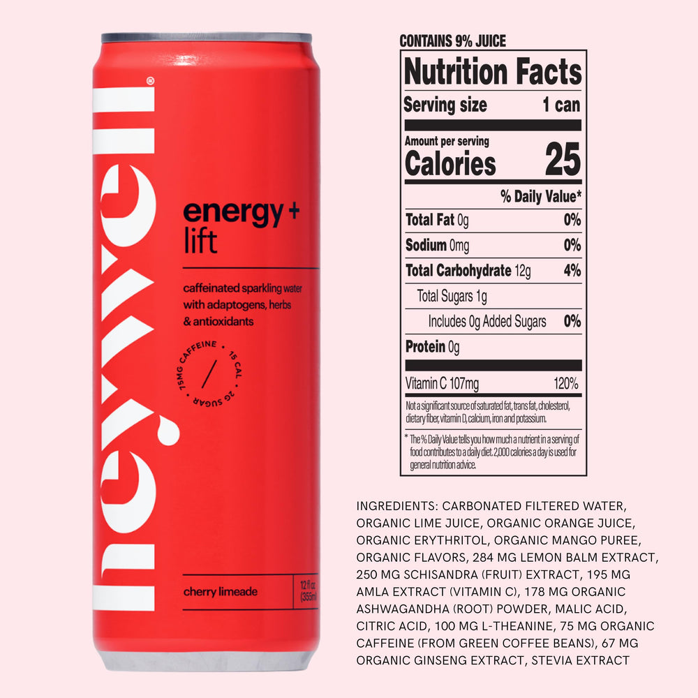 Heywell energy variety pack overview showing flavors for daily energy