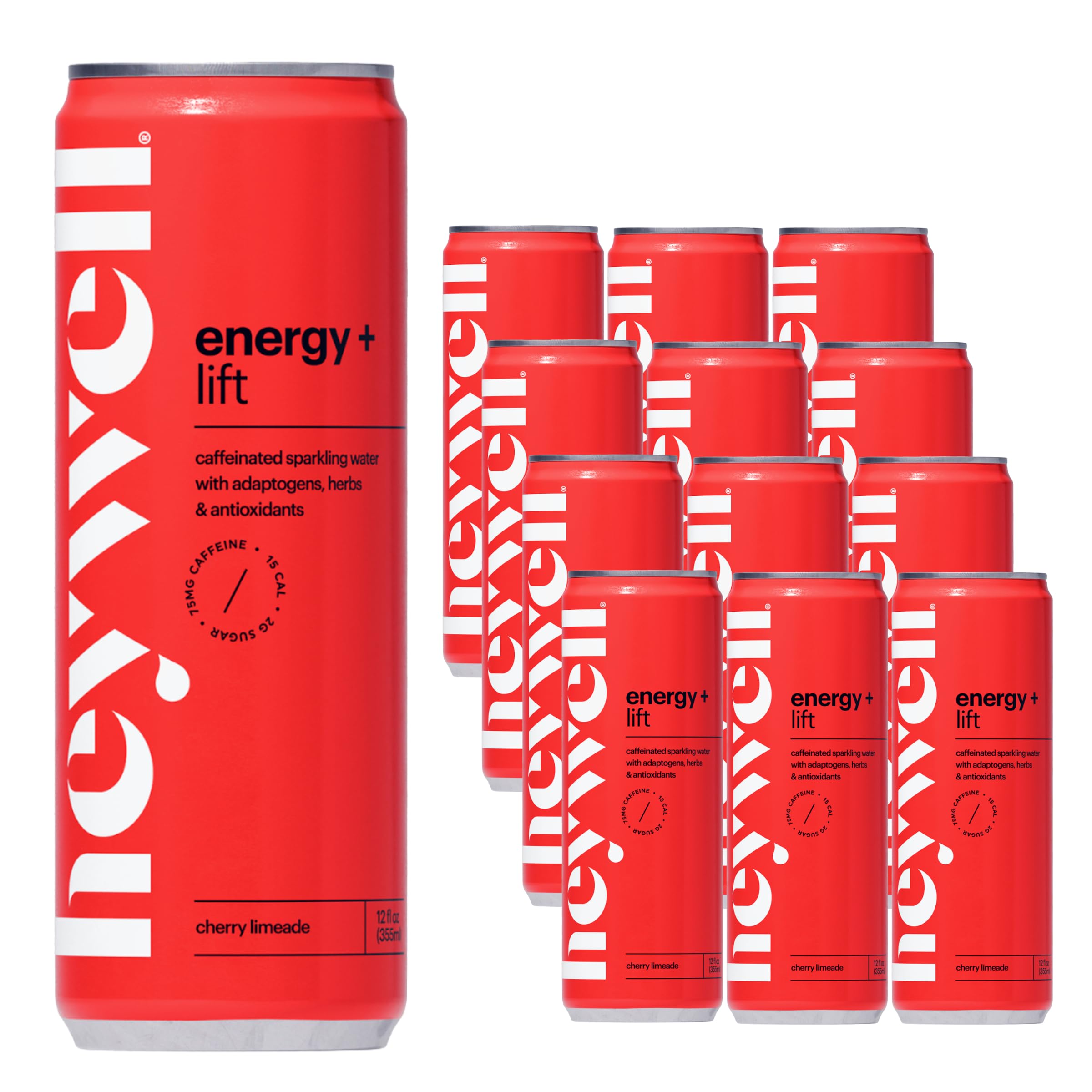 Heywell Sparkling Cherry Limeade bottle with energy lift for busy days