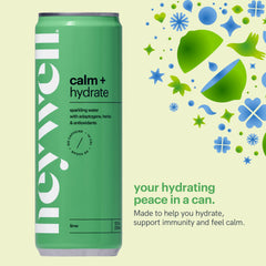 Heywell Lime sparkling water poured with ice for refreshment.