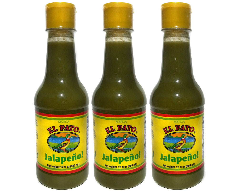 Heywood El Pato Green Jalapeño Hot Sauce bottle ready to spice meals.