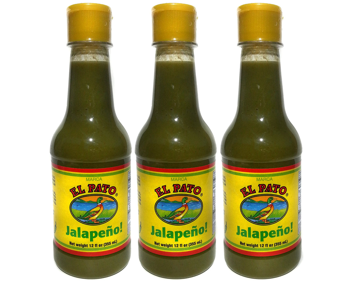 Heywood El Pato Green Jalapeño Hot Sauce bottle ready to spice meals.
