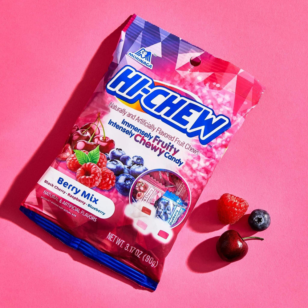 HI-CHEW Berry Mix individually wrapped candies for easy sharing.
