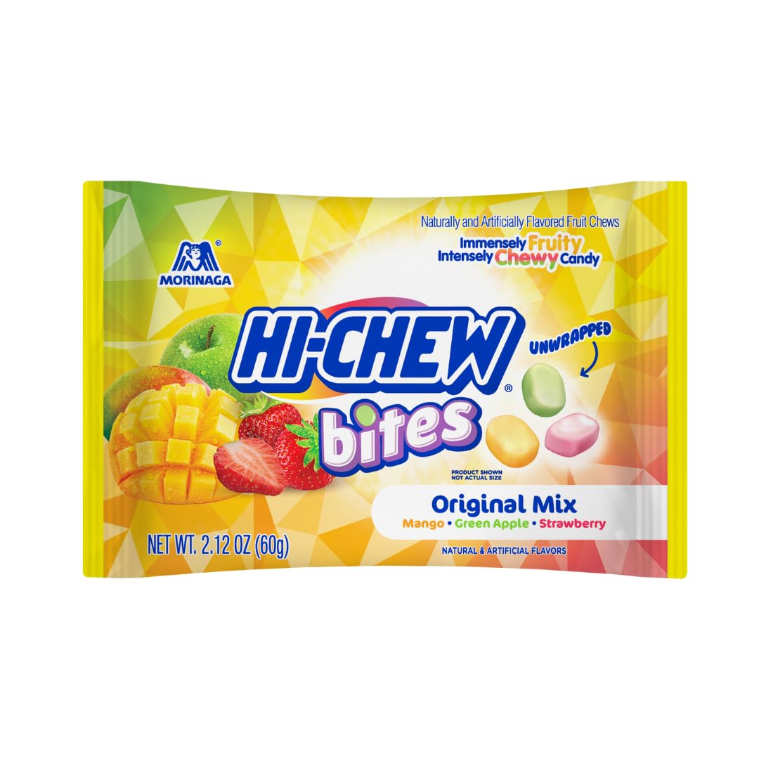 HI-CHEW Bites Double-Layer Texture showing unique chew and flavor release