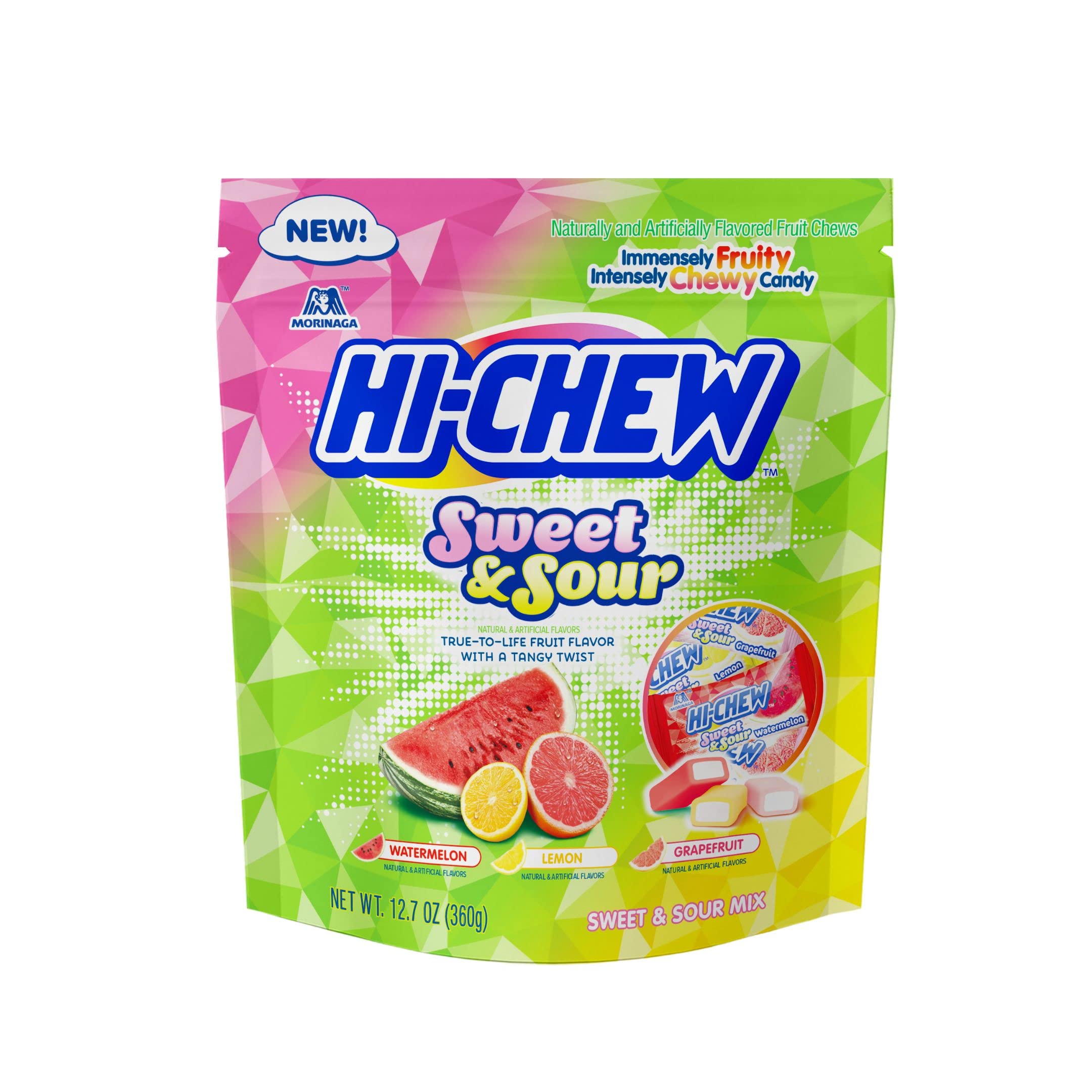 Hi-Chew bulk pack with four stand-up pouches for on-the-go sharing
