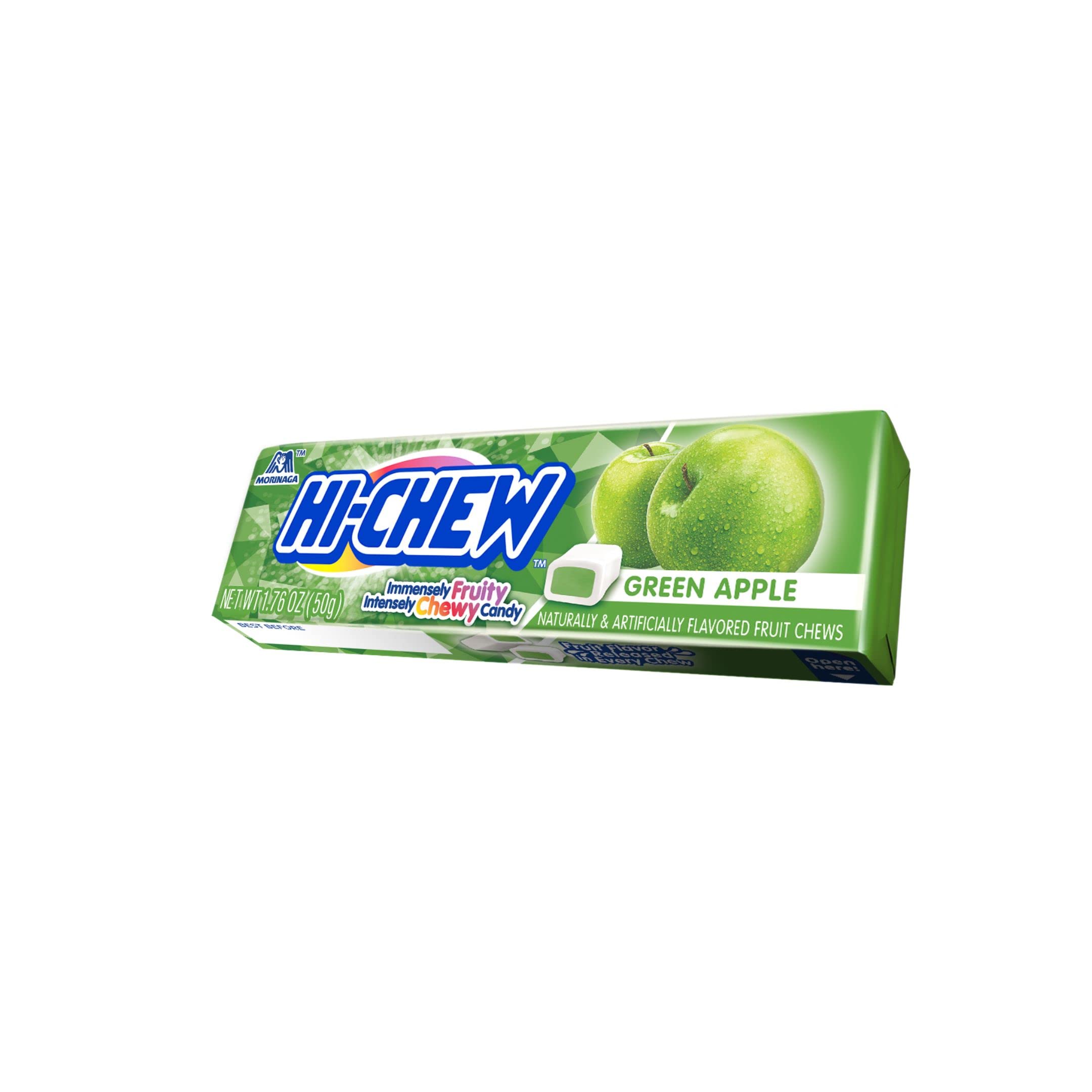HI-CHEW Green Apple Sticks collection on tray, ready for party snacking.