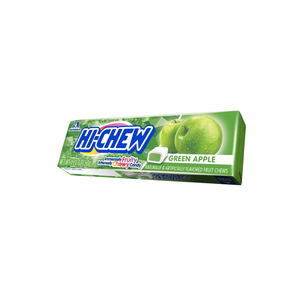 HI-CHEW Green Apple Sticks collection on tray, ready for party snacking.