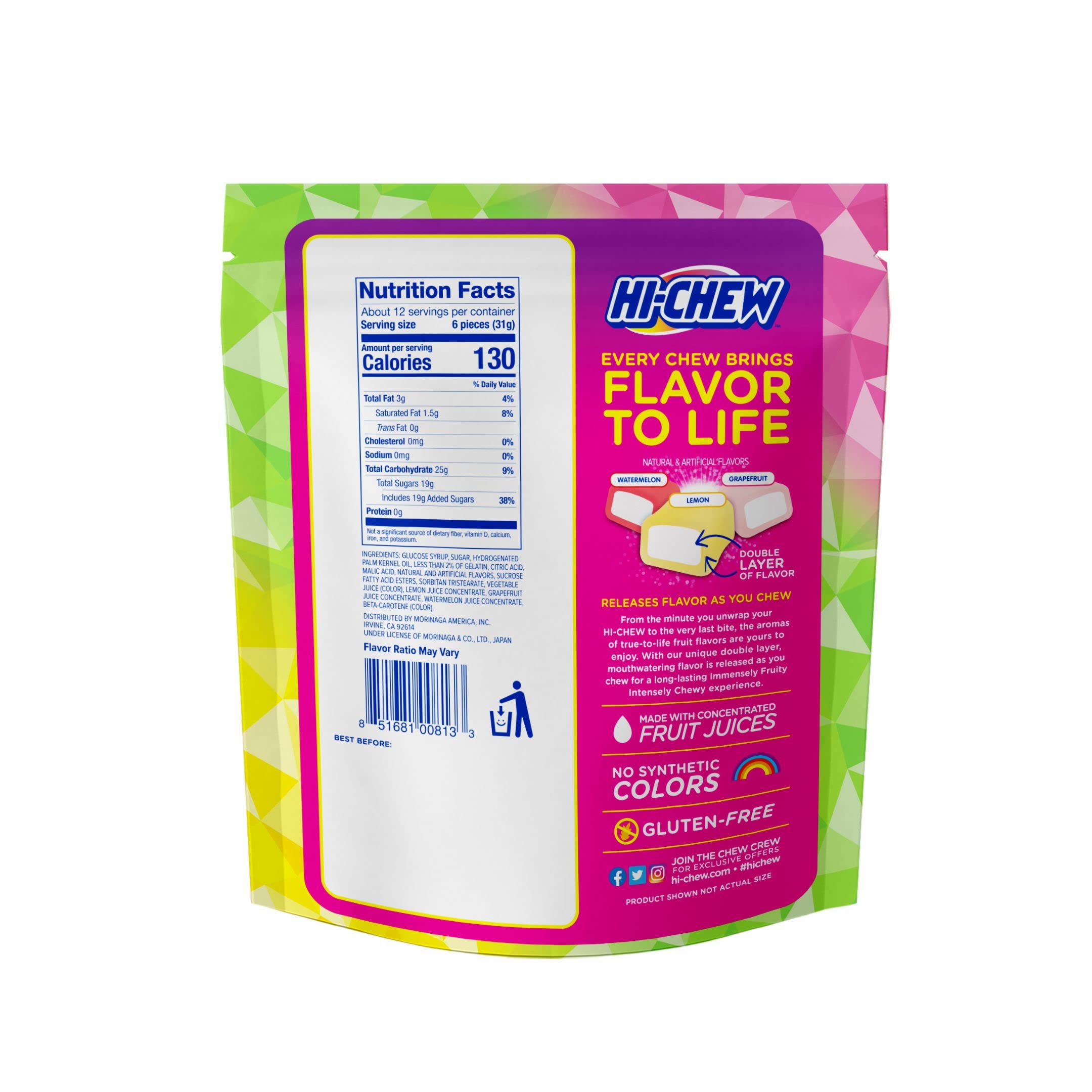 Hi-Chew individually wrapped candies ideal for gifting or quick bites