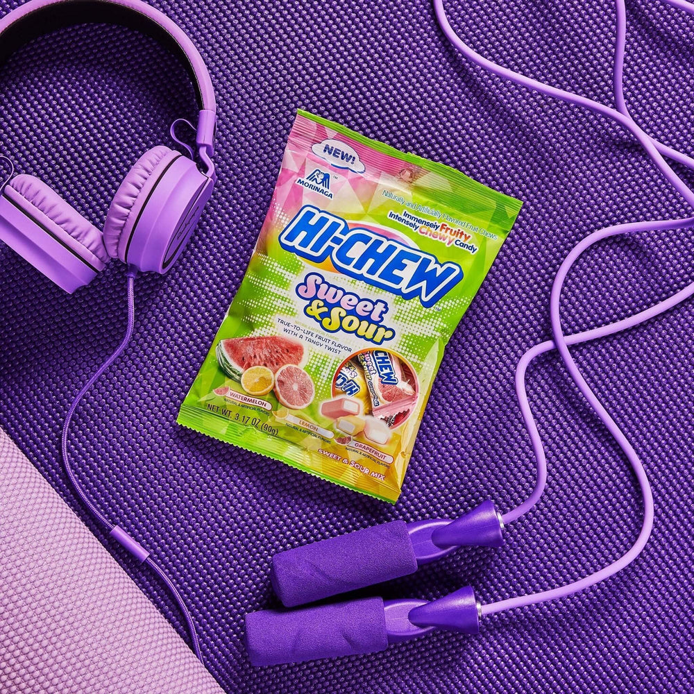 Individually wrapped HI-CHEW candies ready for sharing.