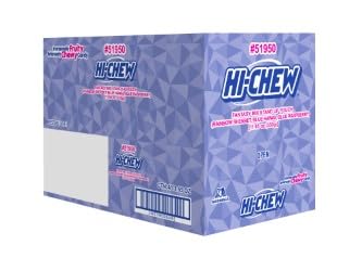 Individually wrapped HI-CHEW pieces are convenient for on-the-go snacking