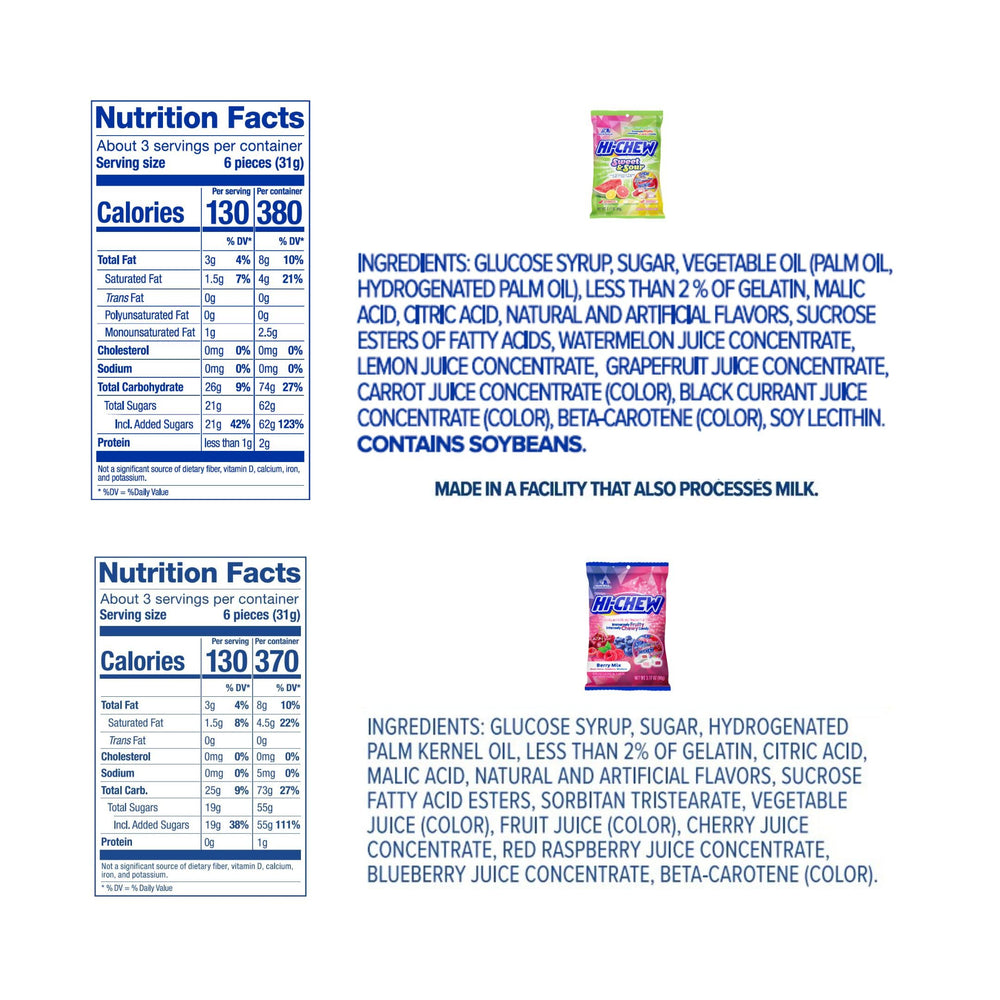 HI-CHEW individually wrapped candies for convenient sharing