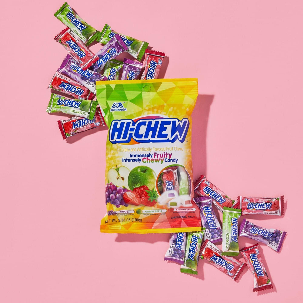 HI-CHEW Original Mix six-pack display, great for party platters and gifts