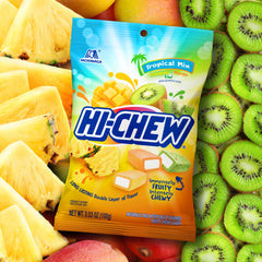 HI-CHEW Tropical Mix double-layer design boosts flavor intensity.