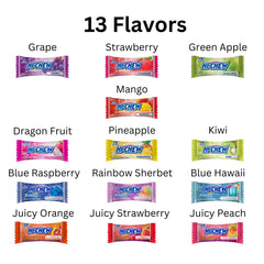 HI-CHEW Variety Mix chewy texture closeup highlights satisfying bite.