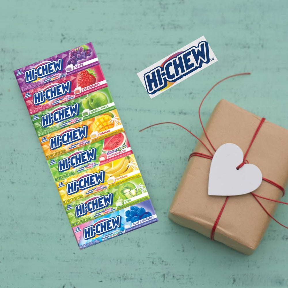 Individually wrapped HI-CHEW sticks for easy sharing at work or school.