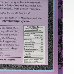 Hi Mountain Cure Packet ready to cure meat safely and evenly.