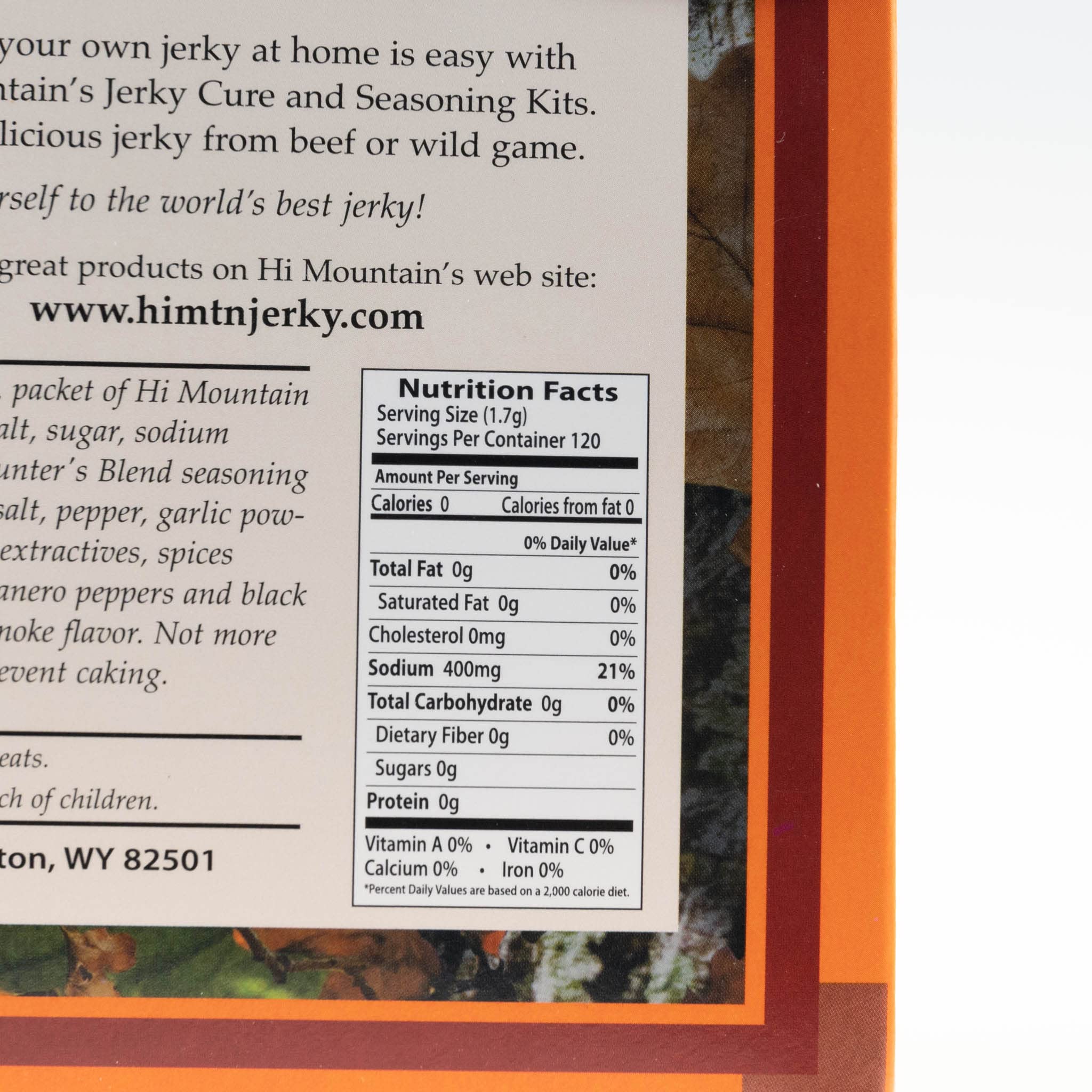 Hi Mountain Hunters Blend cure packet for safe, premium jerky texture