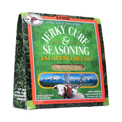 Hi Mountain Jalapeño Blend Jerky Kit cure packet for even curing and flavor.
