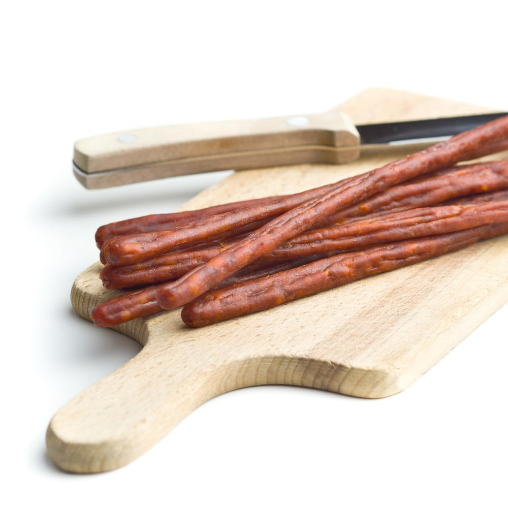 Hi Mountain finished meat sticks ready to seal after curing