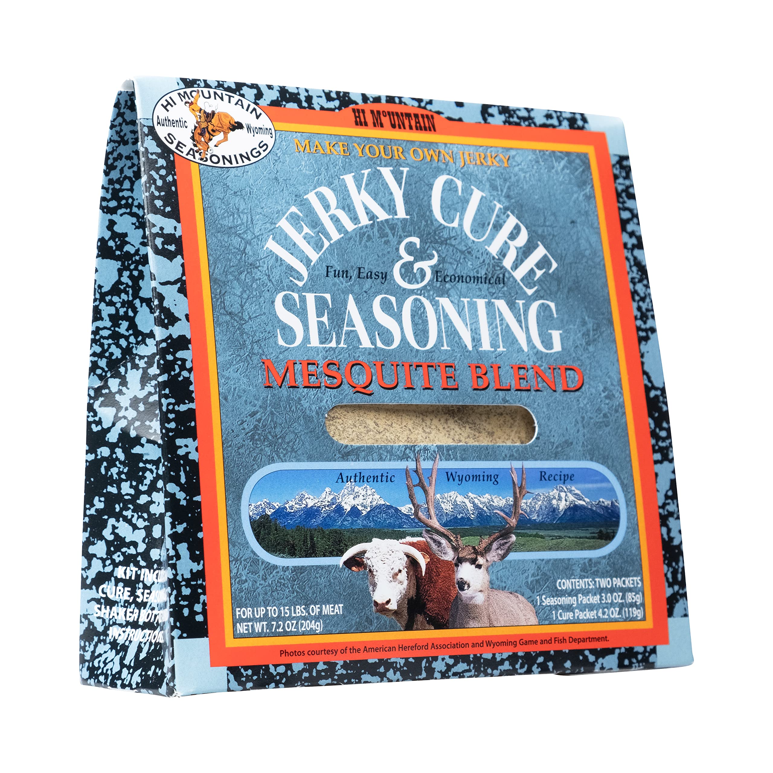 Hi Mountain Mesquite Jerky Seasoning Pack ready for rich, smoky flavor enhancement