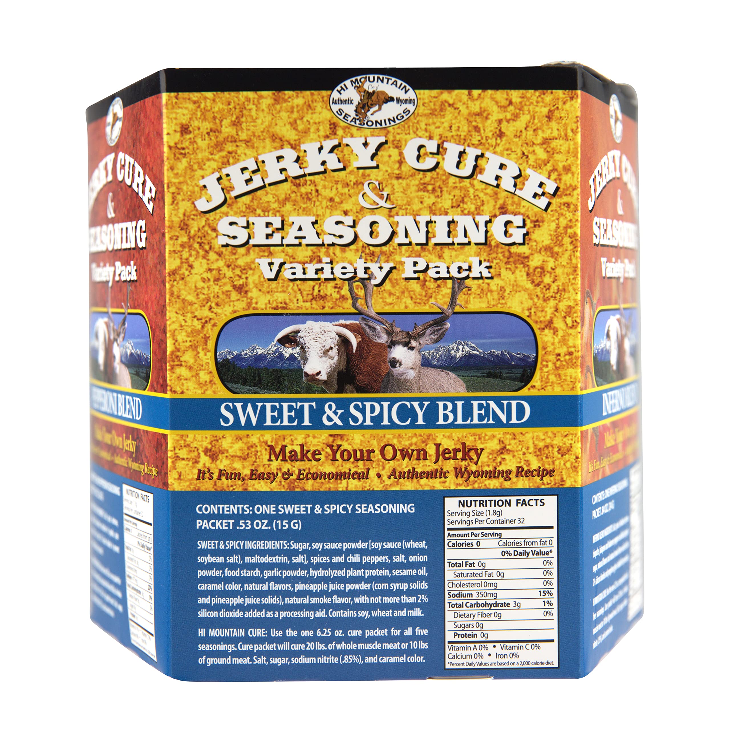 Hi Mountain Pepper jerky packet for a classic, peppery beef jerky.