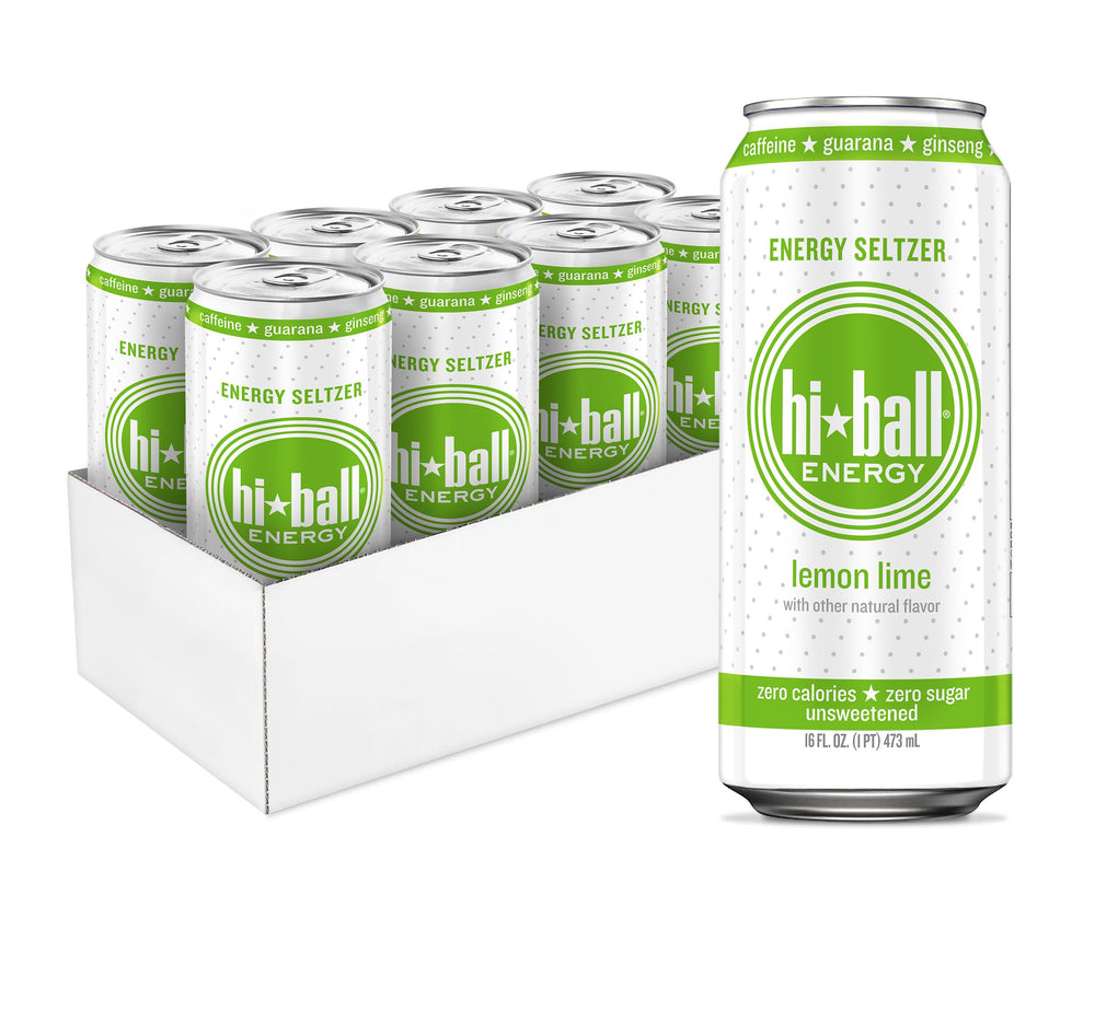 Hiball Clean Energy Lemon Lime can front showing zero sugar energy