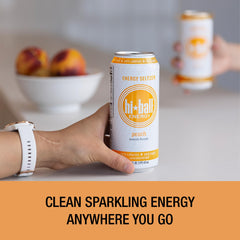 Eight-pack Hiball packaging demonstrates portable, sugar-free energy on the go.
