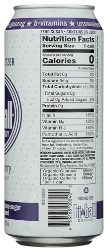 Hiball Energy Blackberry bottle pack in fridge hints at convenient grab-and-go.