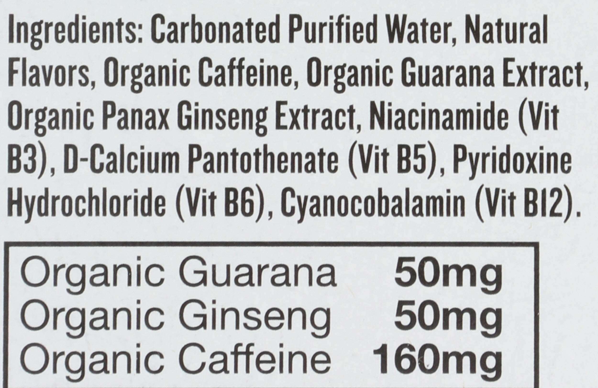 Hiball Energy Watermelon Mint ingredients label giving flavor transparency