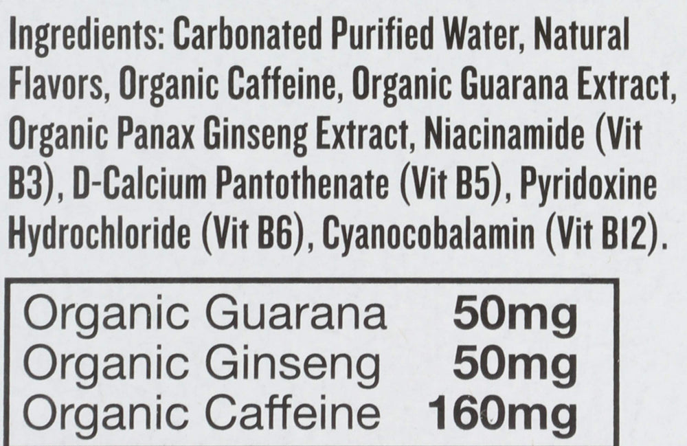 Hiball Energy Watermelon Mint ingredients label giving flavor transparency