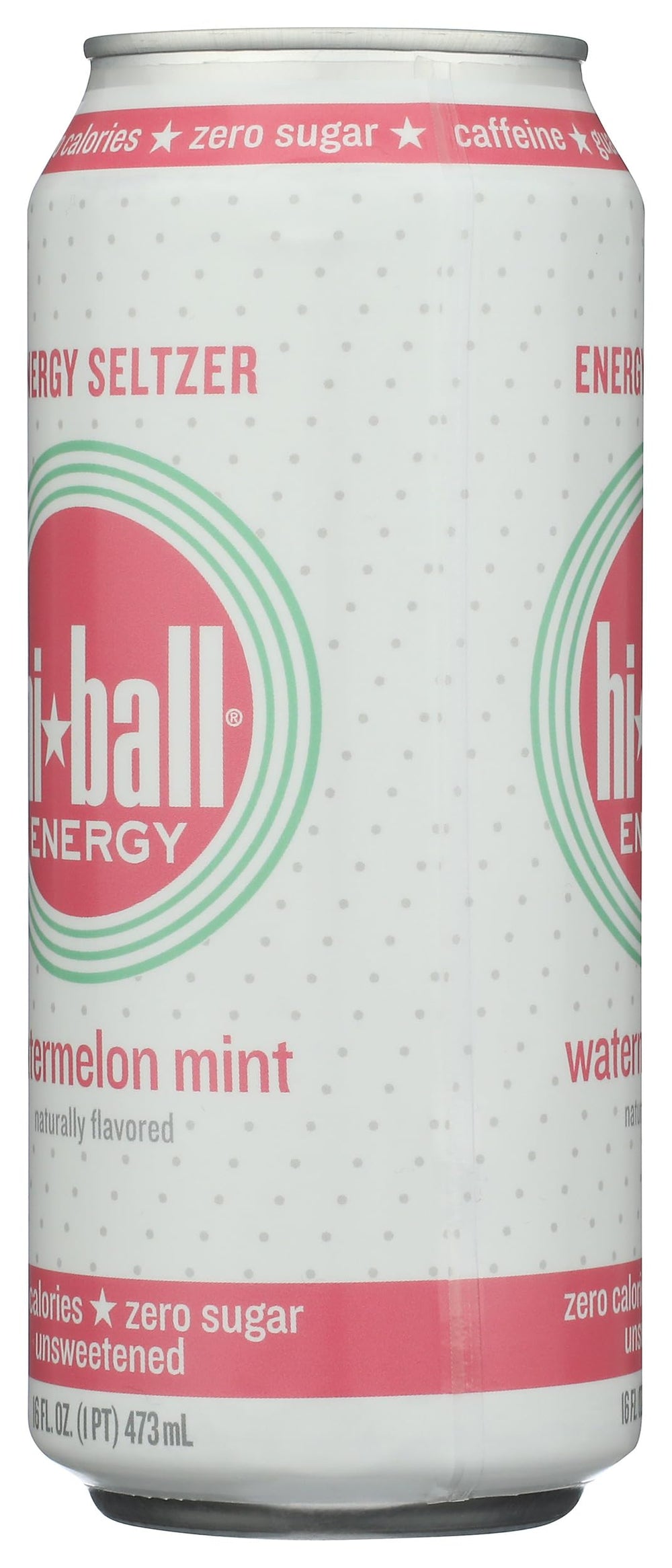 Hiball Energy Watermelon Mint nutrition facts panel for quick reference