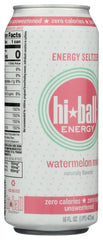 Hiball Energy Watermelon Mint pour into a glass for a chilled experience