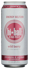 Hiball Energy Hi-Ball Wild Berry can with refreshing bubbles for on-the-go energy