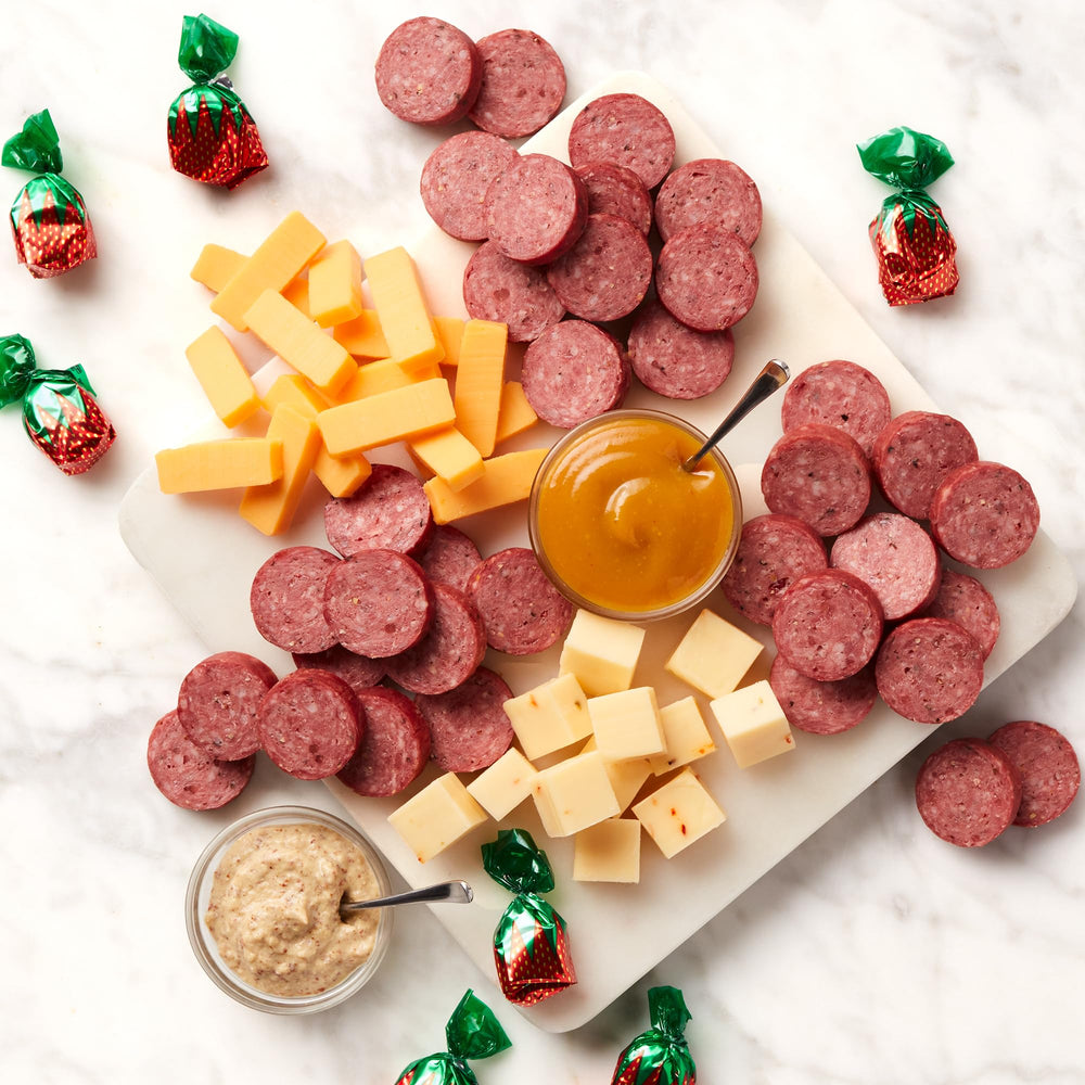 Hickory Farms Belgian Ale Mustard for meat pairing and dipping