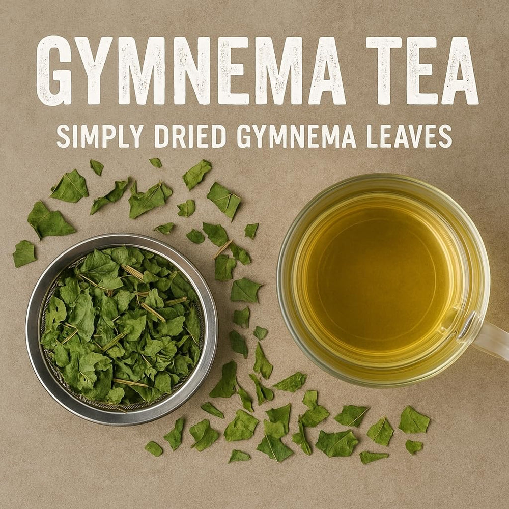 Hida Beauty Gurmar leaves in an infuser ready to steep