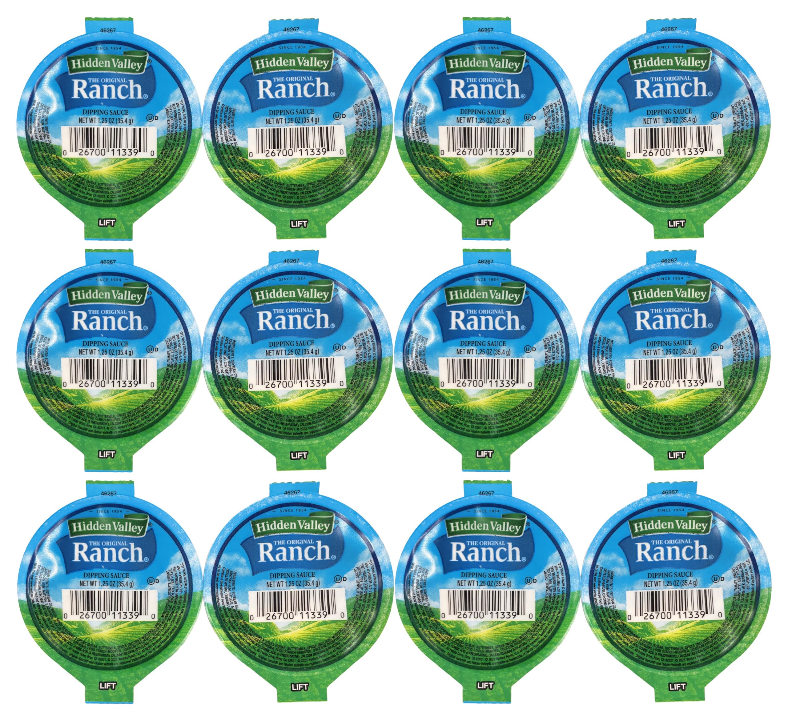 Hidden Valley Ranch dipping cups pack, ideal for grab-and-go lunches.