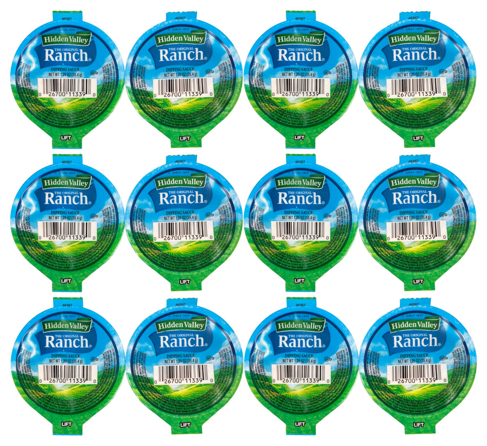 Hidden Valley Ranch dipping cups pack, ideal for grab-and-go lunches.