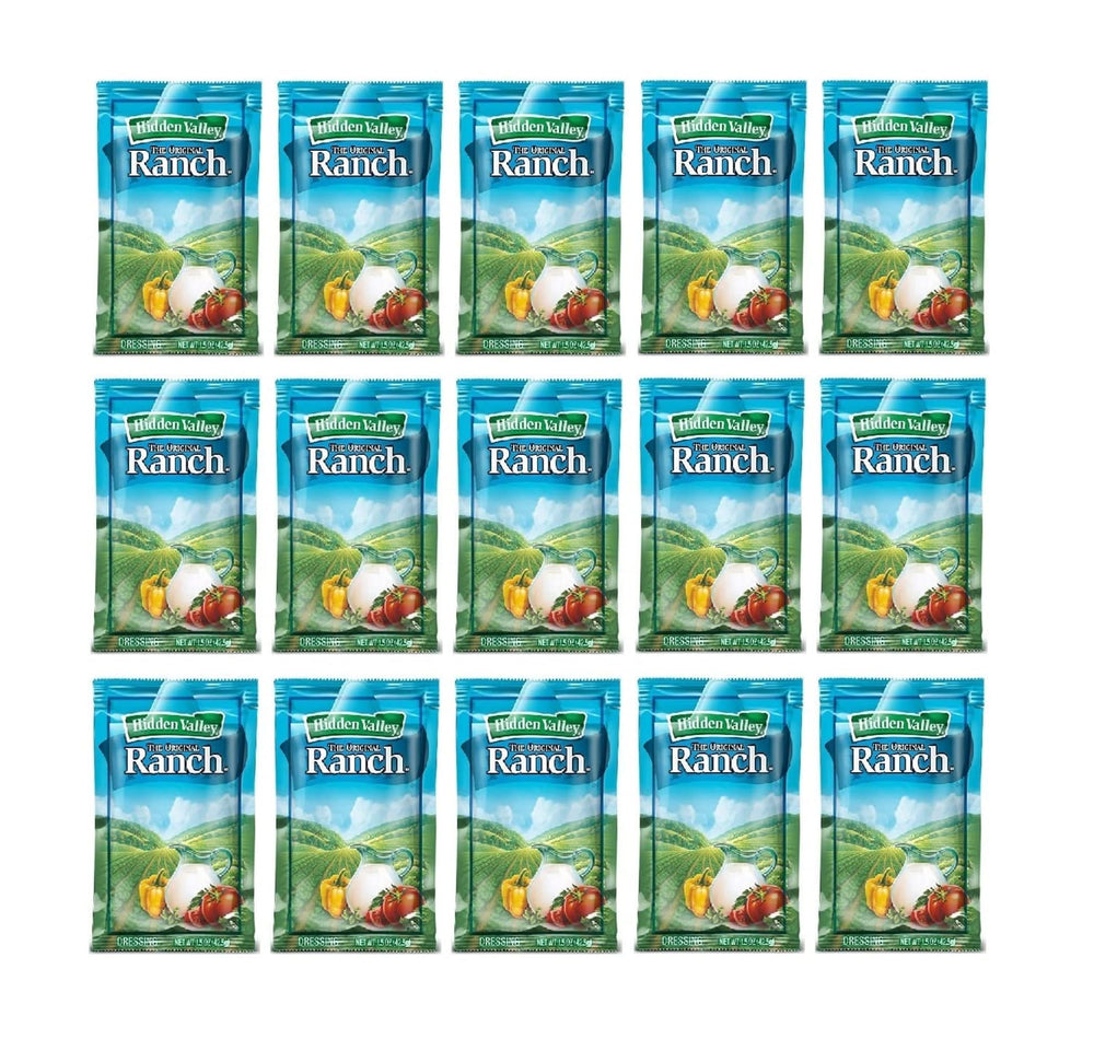 Hidden Valley Ranch packets for dip with vegetables, enhancing snacking