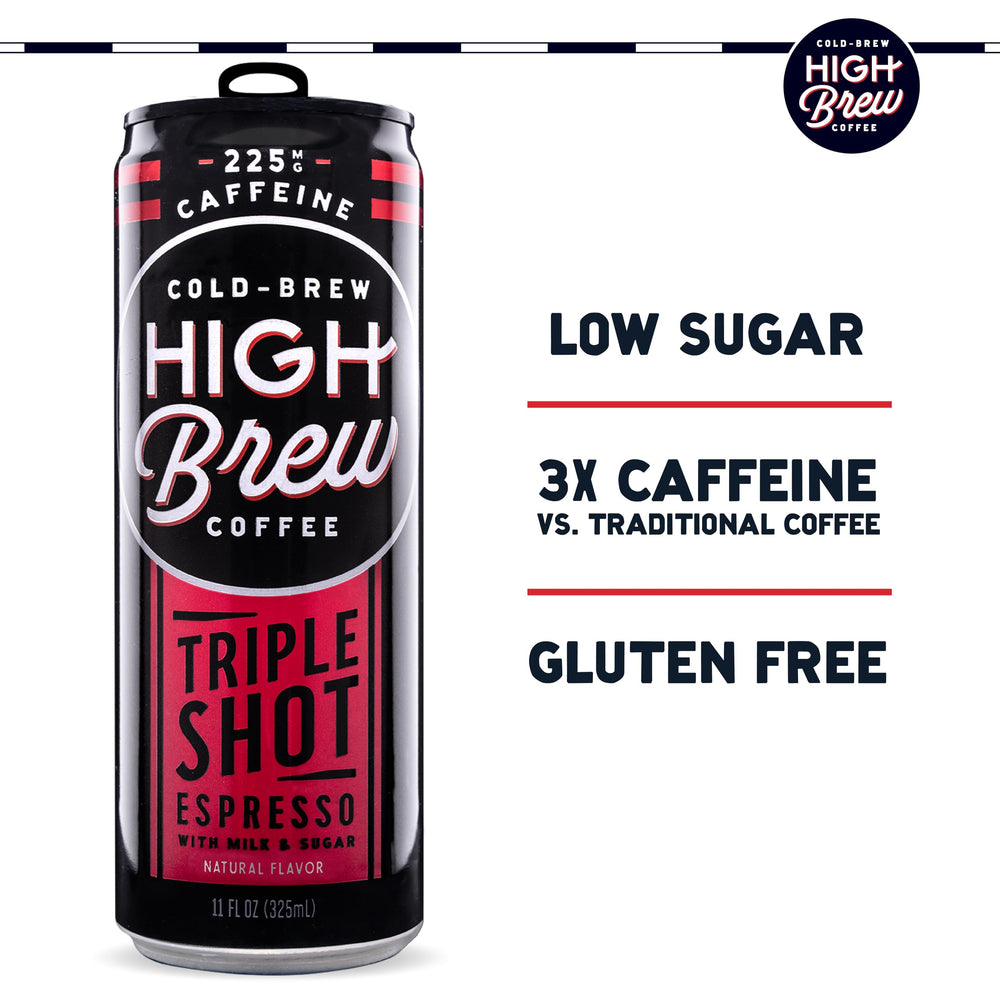 High Brew cold brew being poured into a glass for a refreshing break.