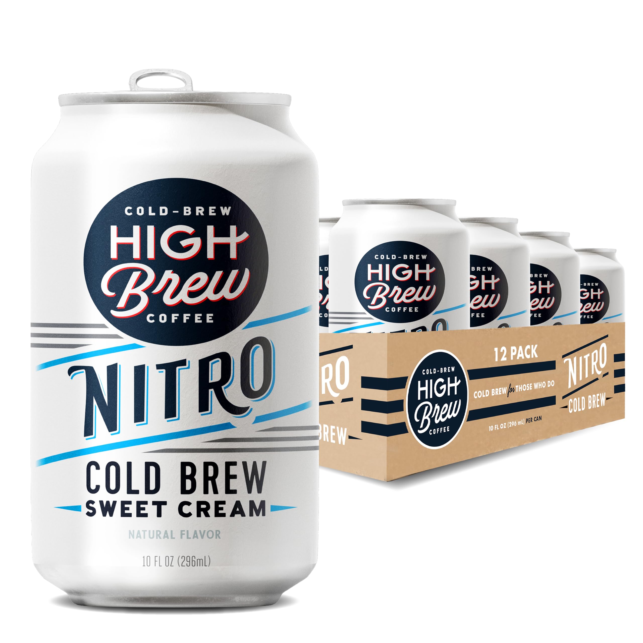 High Brew Nitro Sweet Cream cold brew can, ready to drink for a quick caffeine boost
