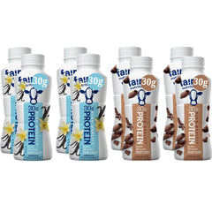 High Protein Nutrition Shakes bottle with Milk Chocolate and Vanilla flavors for on-the-go protein