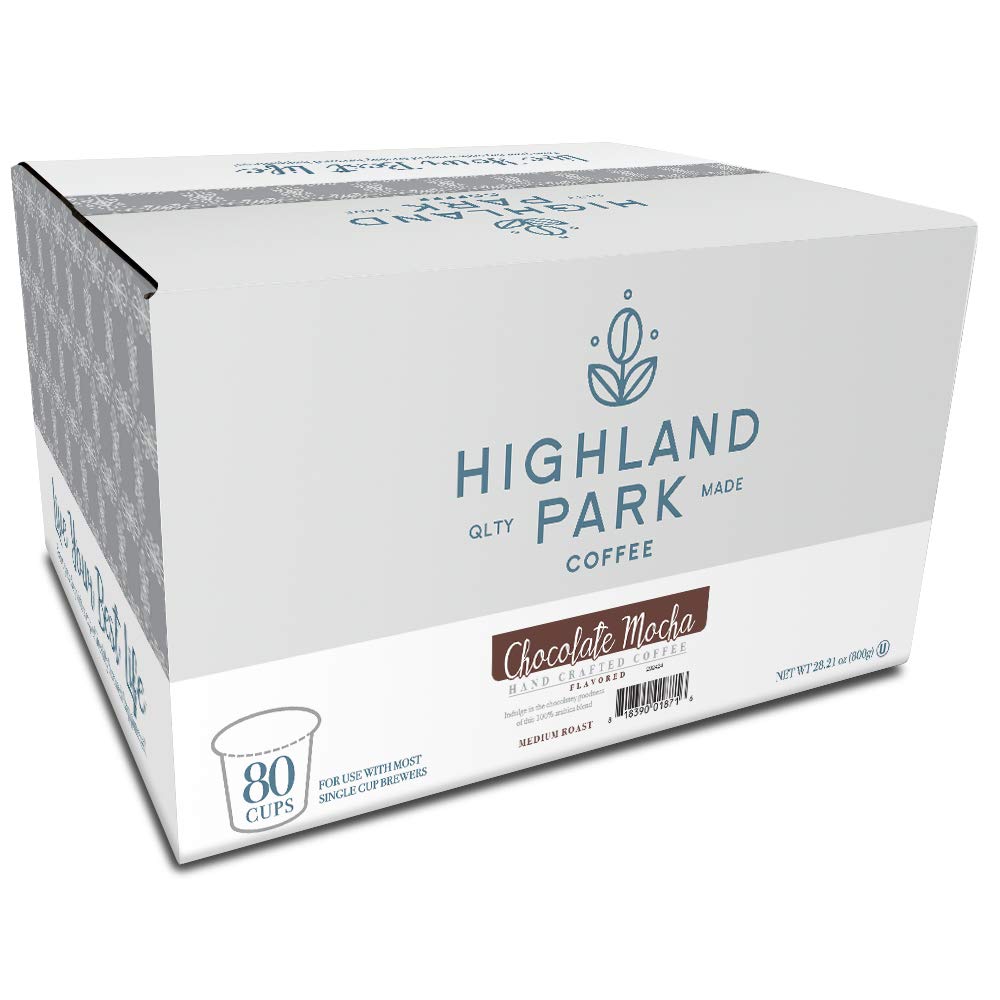 Highland Park Chocolate Mocha cup brew with rich aroma